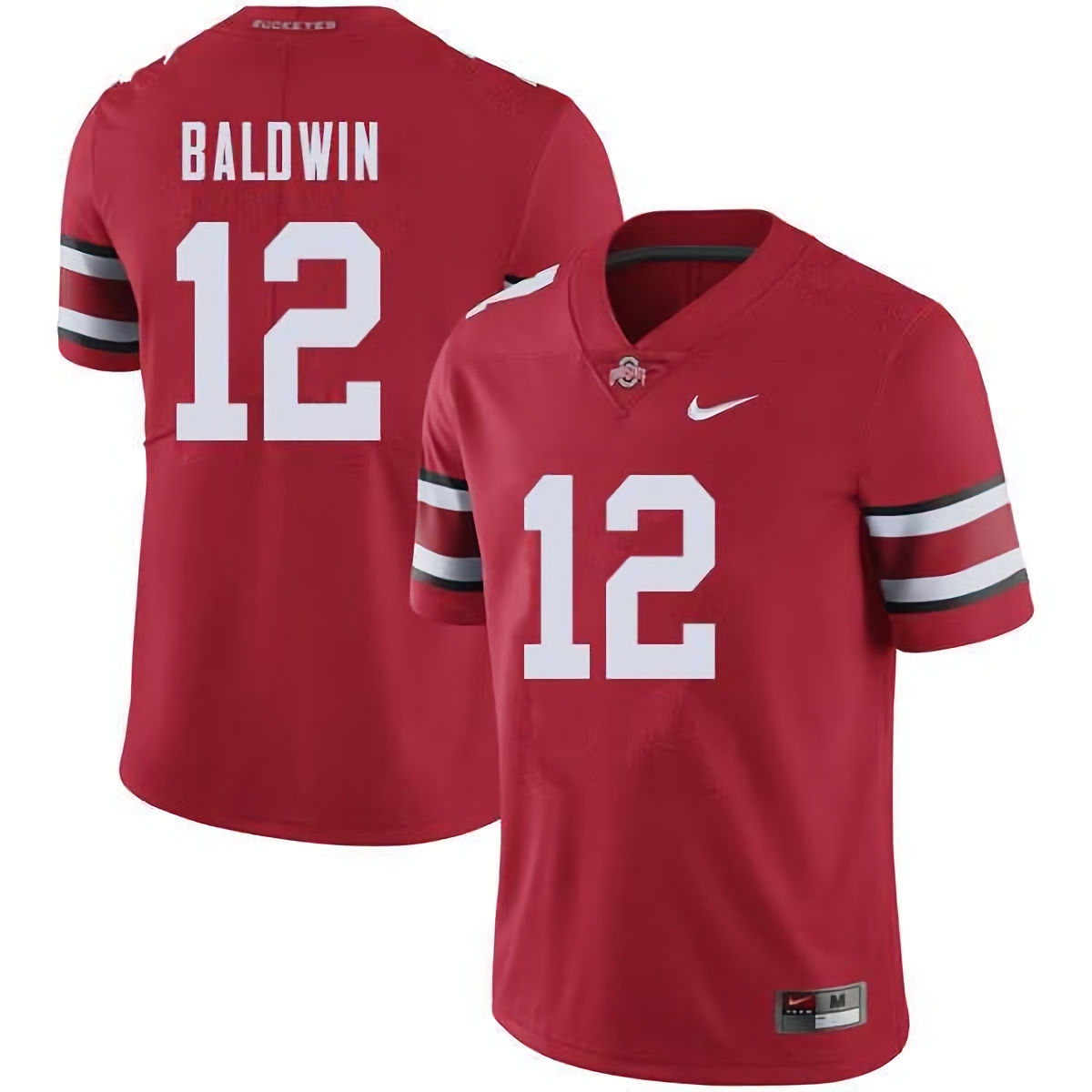 Matthew Baldwin Ohio State Buckeyes Men's NCAA #12 Nike Red College Stitched Football Jersey HKJ8356WJ